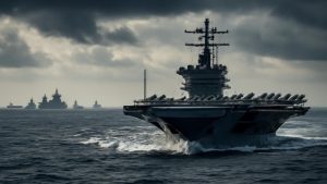 Chinese Fleet Moves Into Contested Waters as US Carrier Responds in Tense Standoff