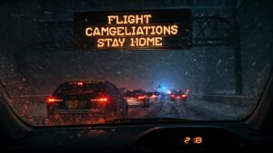 Heavy Snow Starts Gently at Airports Before Tonight’s Major Storm Hits