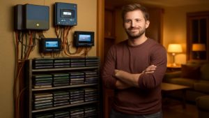 This Man’s Wall of 650+ Laptop Batteries Powers His Entire Home for 10 Years